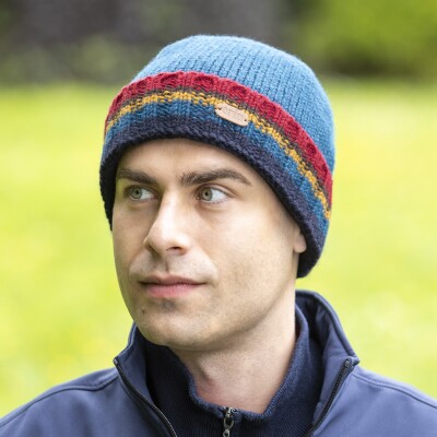 Rib Pullon Turnup Hat Teal PK2211