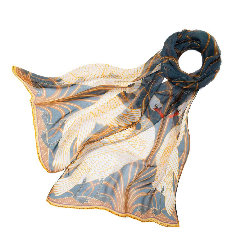 Silk William Morris Swan